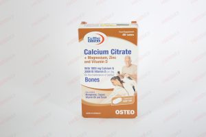 قرص کلسیم سیترات همراه با منیزیم زینک و ویتامین دی یوروویتال 45 عددی